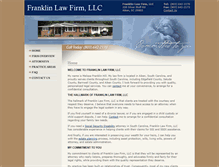Tablet Screenshot of franklinlawfirm.com
